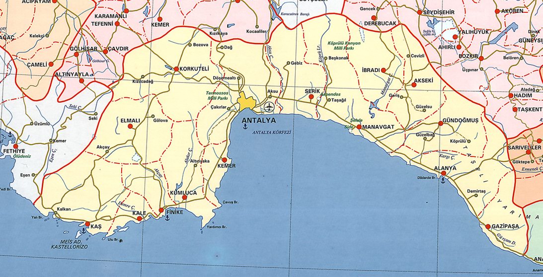 Image result for manavgat haritası